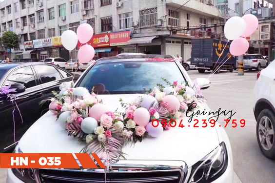 Trang tri xe cuoi dep Hai Phong
