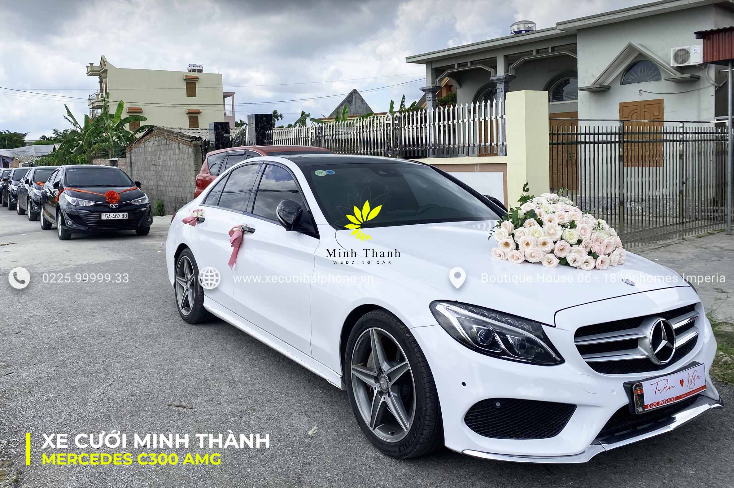 Cho thue xe hoa cuoi Mercedes C300 tai Hai Phong