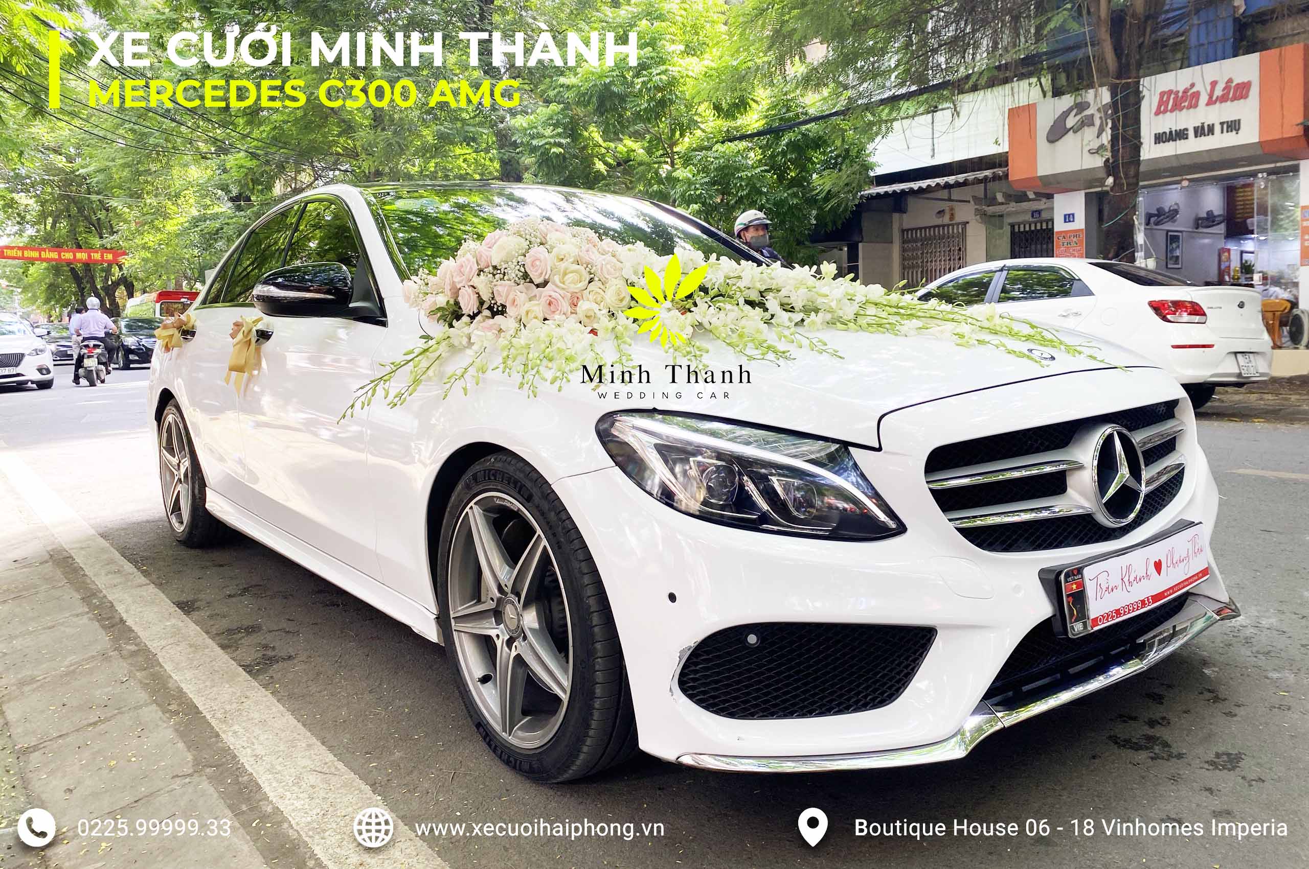 Cho thue xe hoa cuoi Mercedes C300 tai Hai Phong