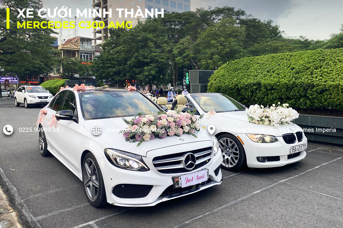 Cho thue xe hoa cuoi Mercedes C300 tai Hai Phong
