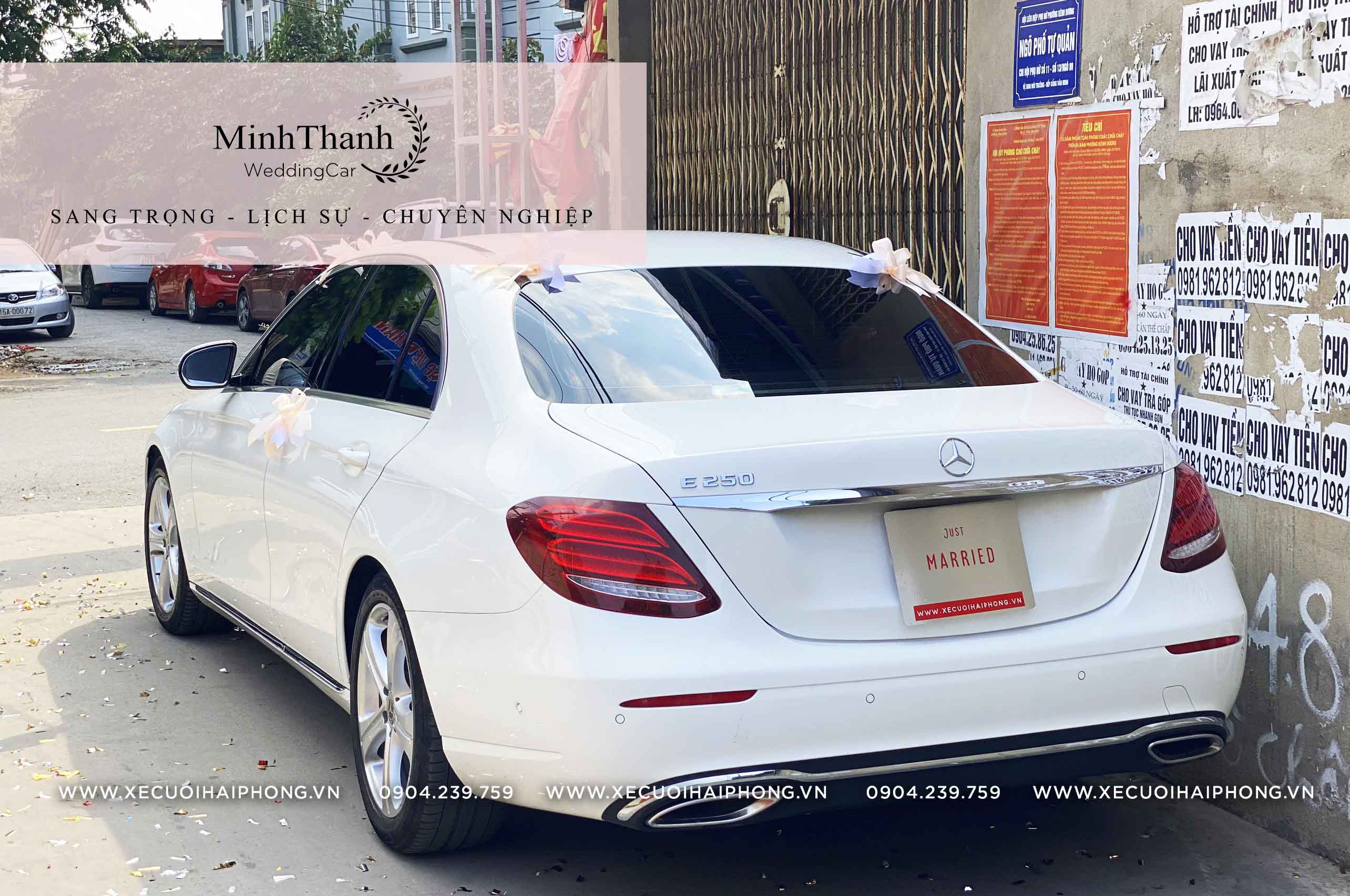 Cho thue xe cuoi Mercedes E300 Hai Phong
