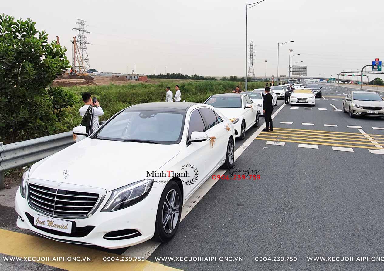 Cho thue xe cuoi Mercedes S400  tai Hai Phong