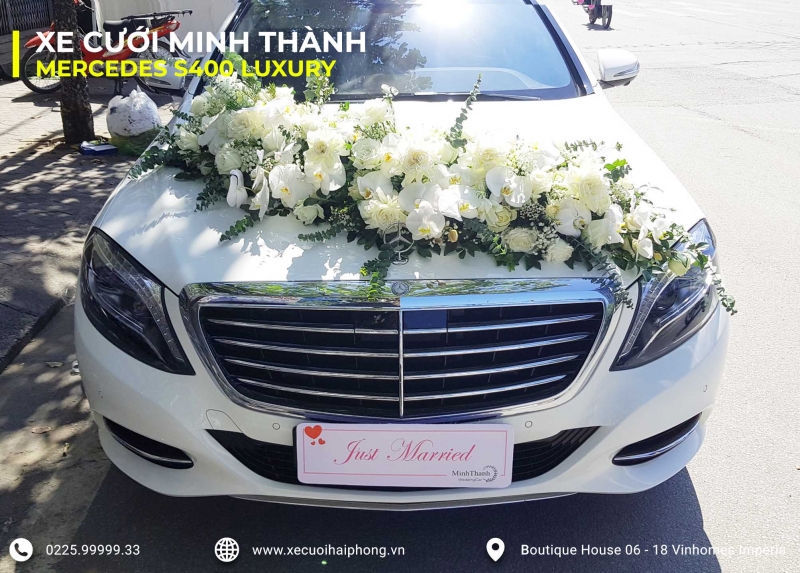 Cho thuê xe cưới siêu sang Mercedes S400