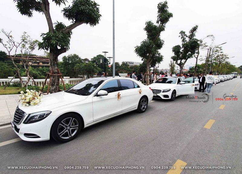 Đám hỏi đình đám 12 Mercedes được tổ chức tại Vinhome Imperial Hải Phòng